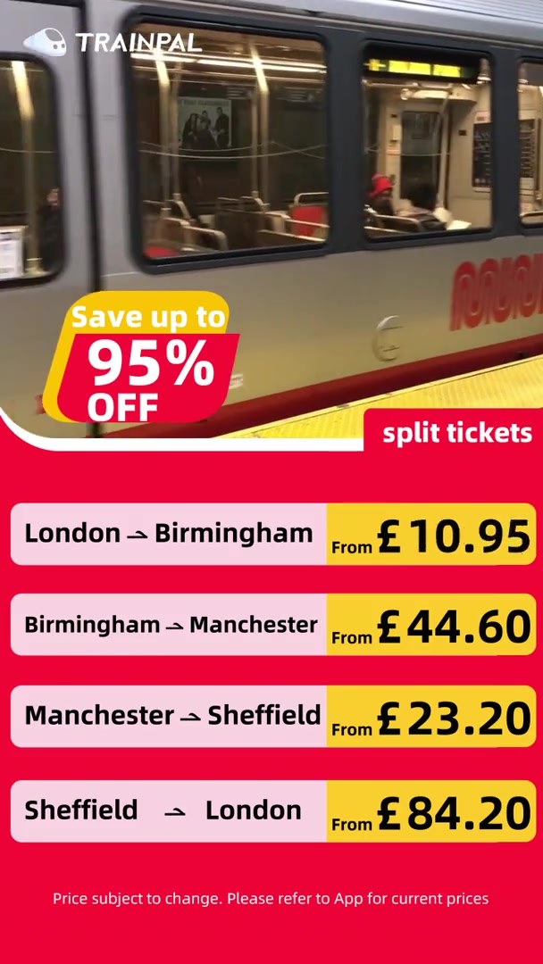 Save 95% on Train Fares