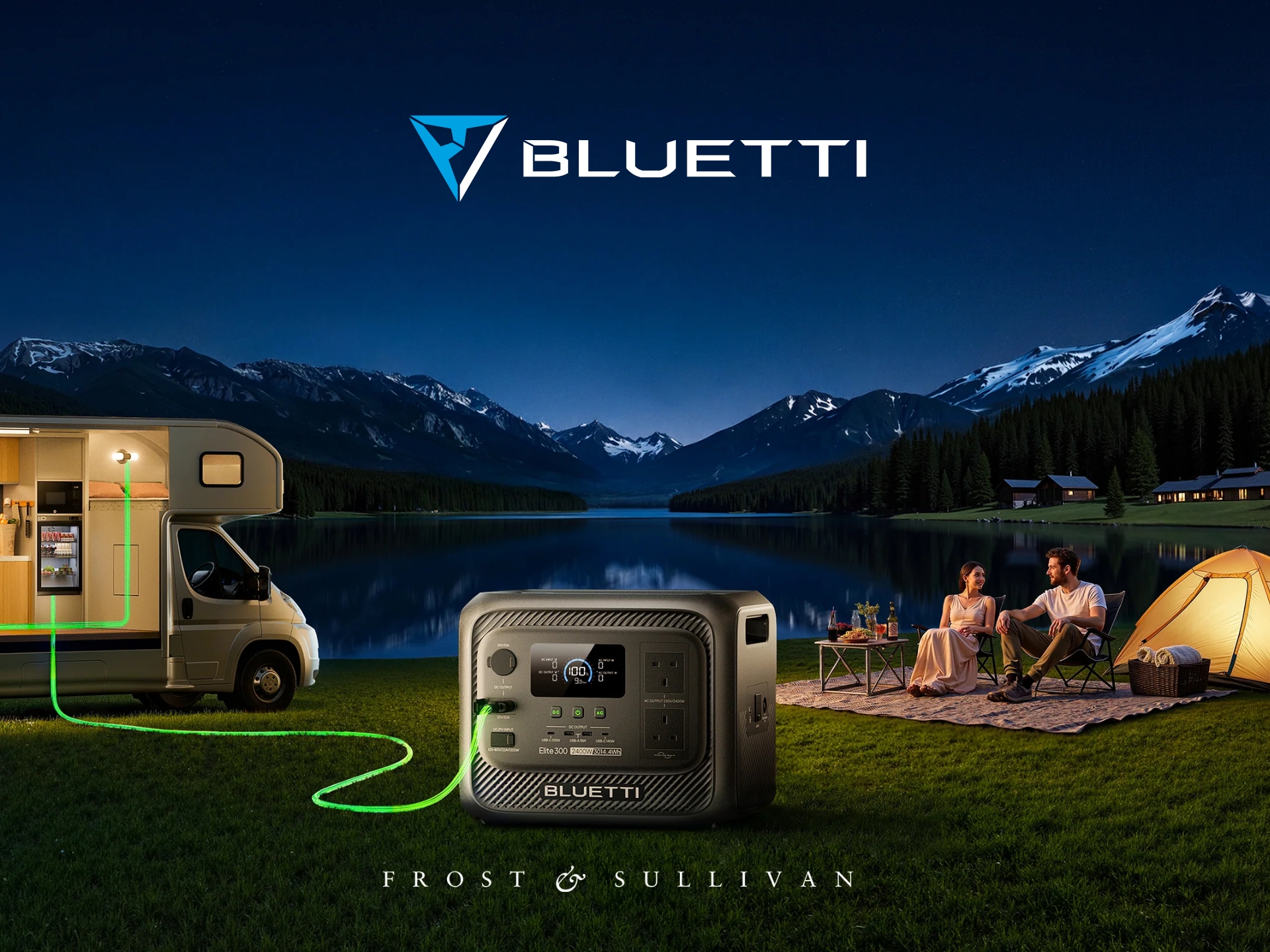 BLUETTI portable power station and solar panels for reliable off-grid energy and backup power in the UK.