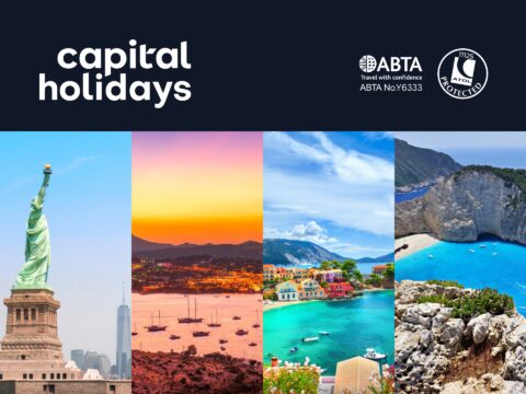 Capital Holidays cover photo featuring a stunning holiday destination with exclusive travel deals and holiday savings.