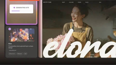 Duda website builder interface displayed on a laptop screen for professional web design and site development.