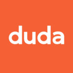 Duda logo, a leading web design platform, promoting an ally reward programme with exclusive savings and deals.