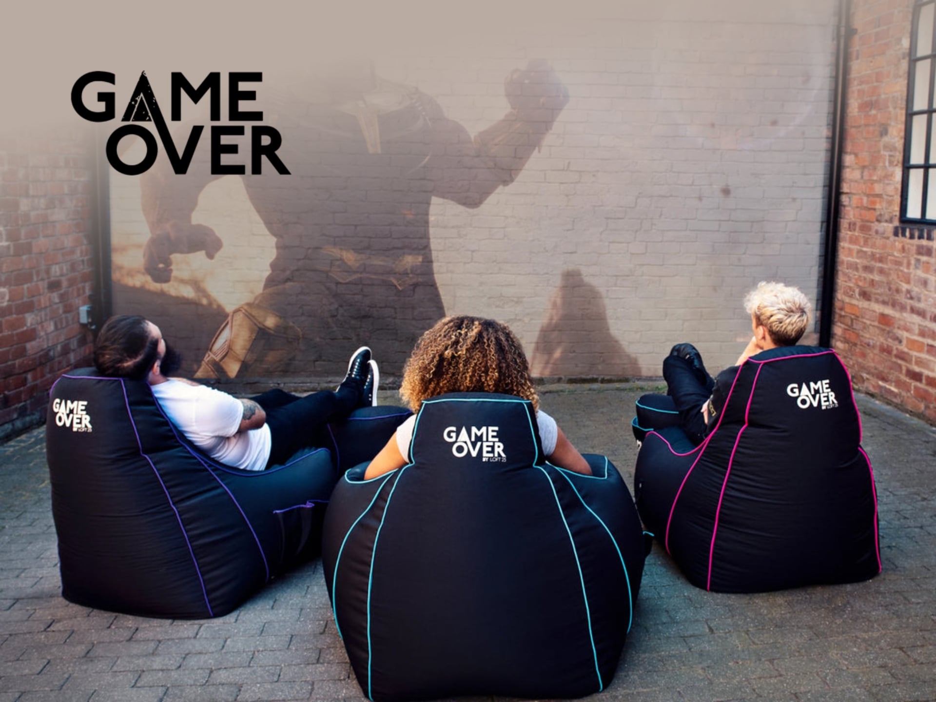 Game Over Store retail shop cover featuring retro video games, consoles, and gaming accessories for sale.