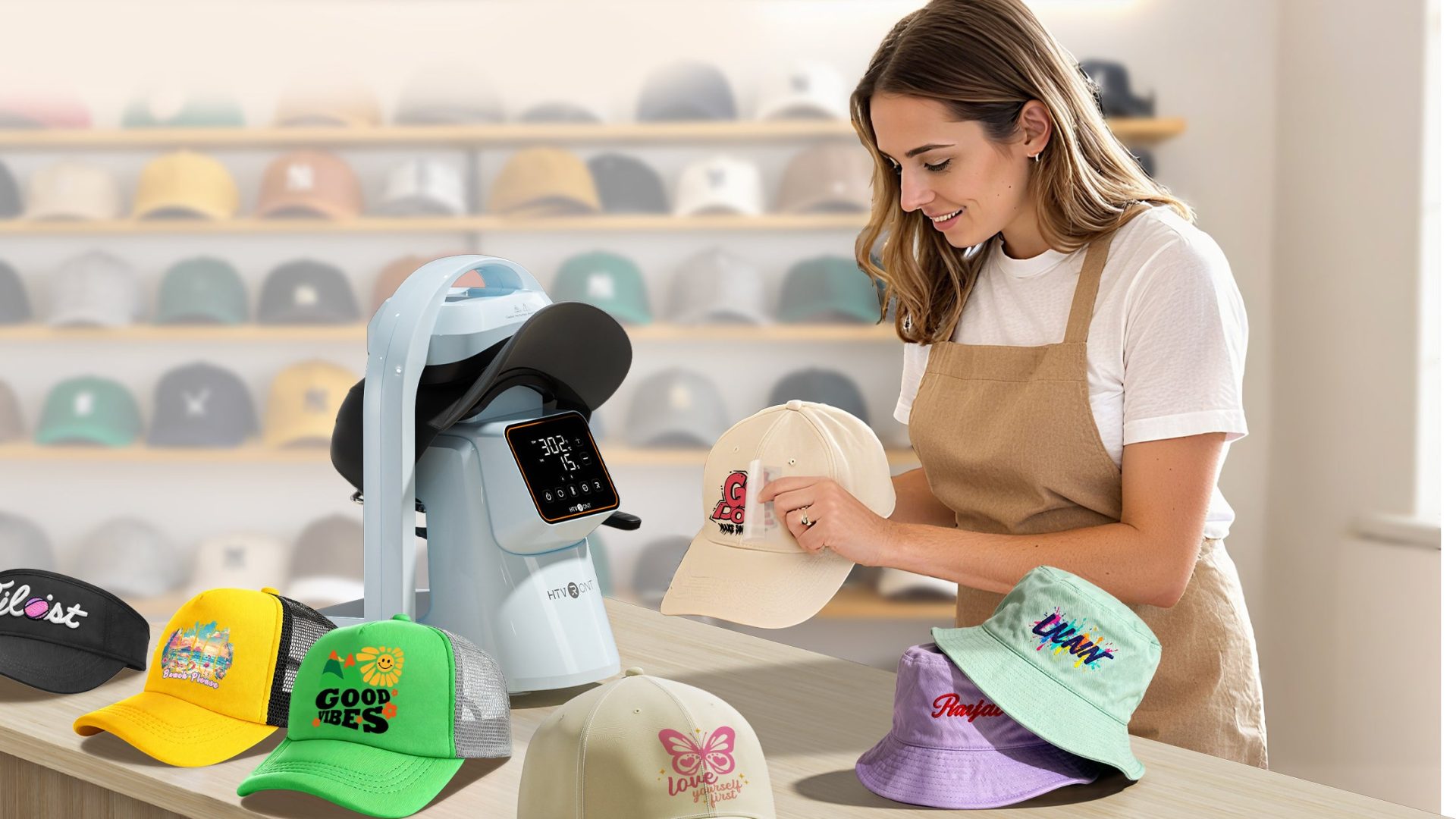 HTVRONT UK vinyl craft bundle displayed on a clean workspace, perfect for DIY projects and personalised home decor.