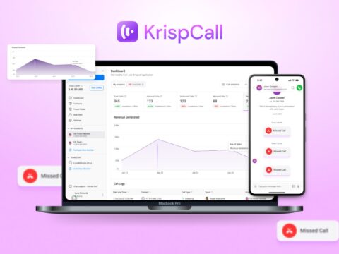 KrispCall KrispCall cloud phone system interface for business communication, helping teams organise calls and optimise workflows.