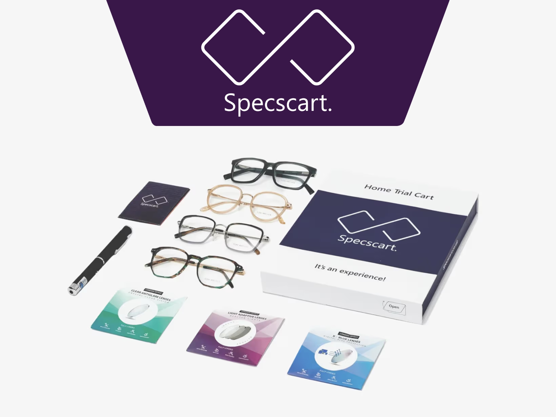Specscart cover image showing stylish glasses and spectacles. Shop online for eyewear deals and new collections in the UK.