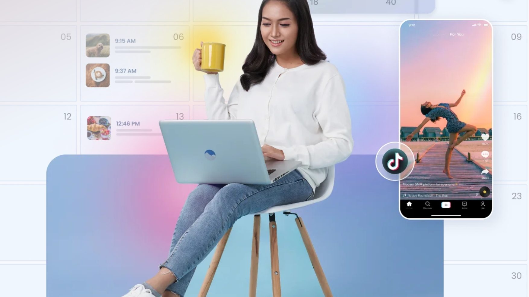 Vista Social brand cover image featuring professional social media management and scheduling software interface.