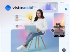 Vista Social dashboard for organising social media posts and analysing engagement metrics for digital brands.