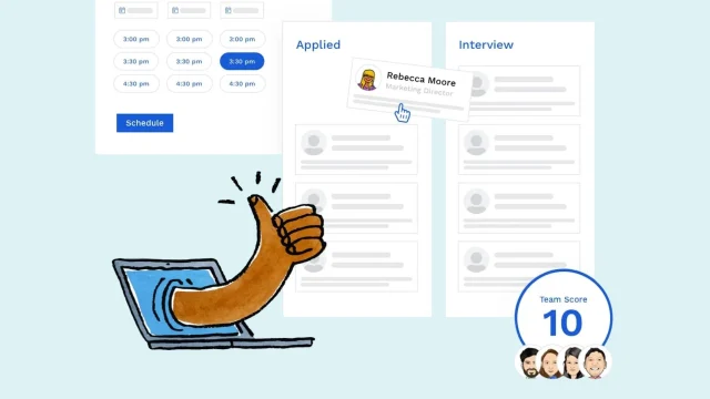 Breezy HR software interface displayed on a laptop screen for efficient recruitment and talent management solutions.
