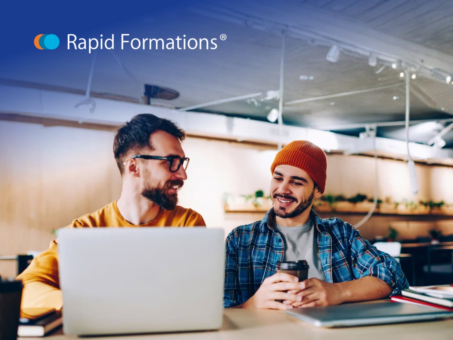 Rapid Formations logo with 'Rapid' in bold blue text and 'Formations' in grey, symbolising quick company registration.
