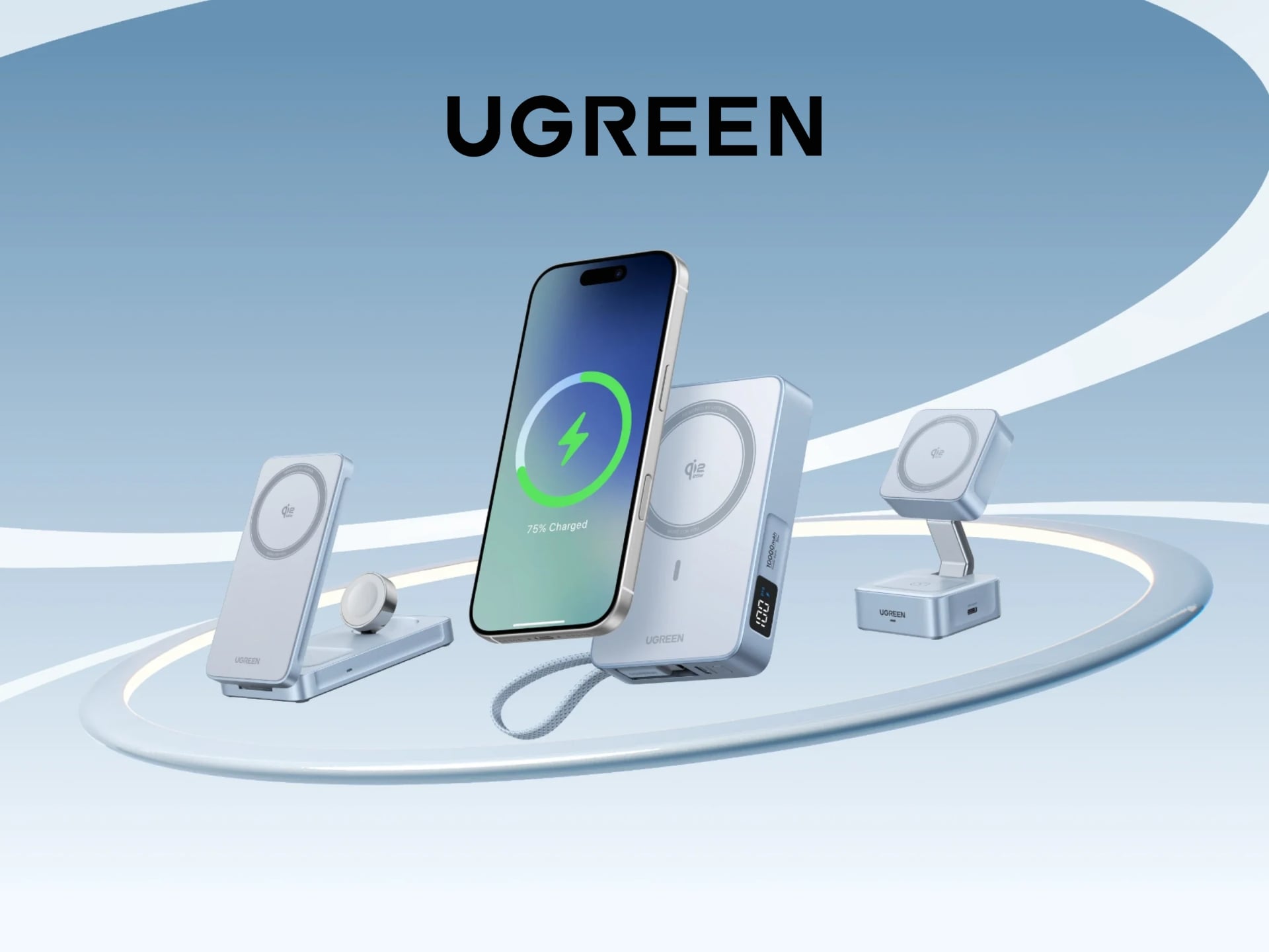 UGREEN UK product cover showcasing premium charging cables and adapters for electronics