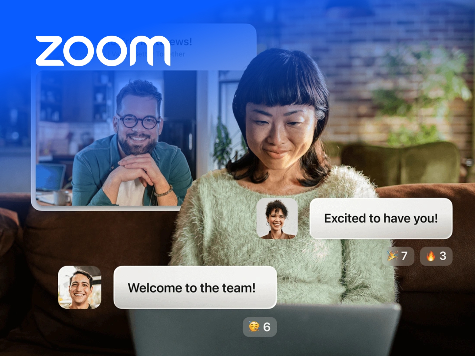 Zoom brand logo on a white background, representing video conferencing and online meetings for businesses.