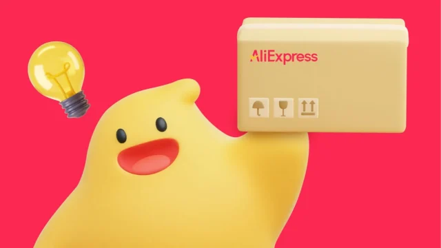 AliExpress online shopping interface showing discounted products and special offers for UK customers.