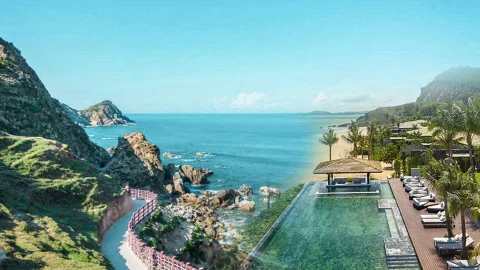 Luxury Anantara Hotels and Resorts exterior view featuring elegant architecture and tropical landscaping for holiday stays.