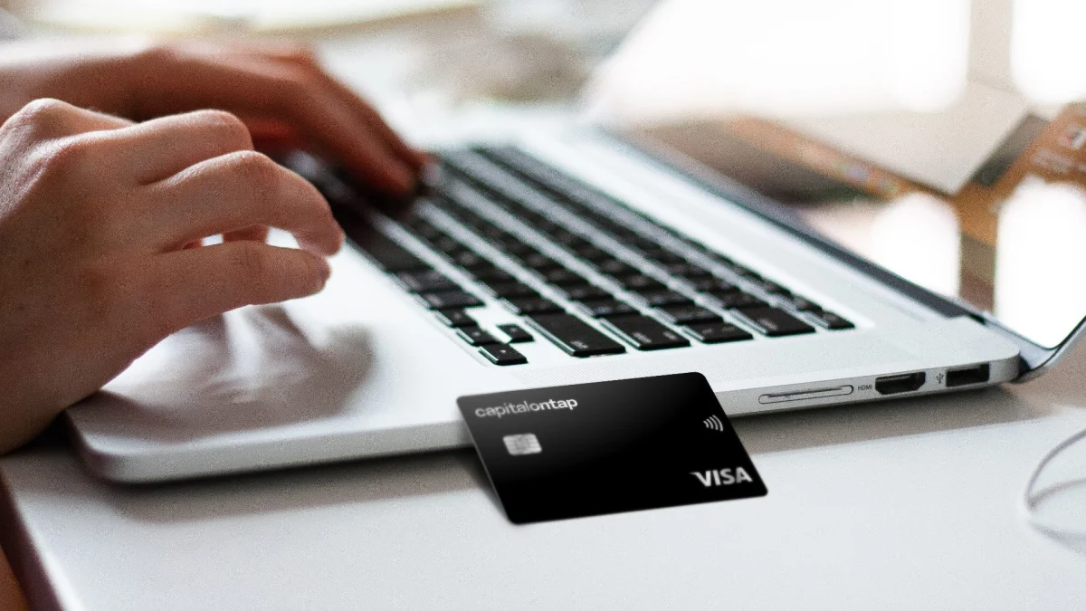 Capital on Tap business credit card and mobile app interface for managing company expenses and financial growth.