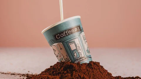 A steaming cup of artisan coffee served at a Coffee#1 café, highlighting our premium coffee shop experience.
