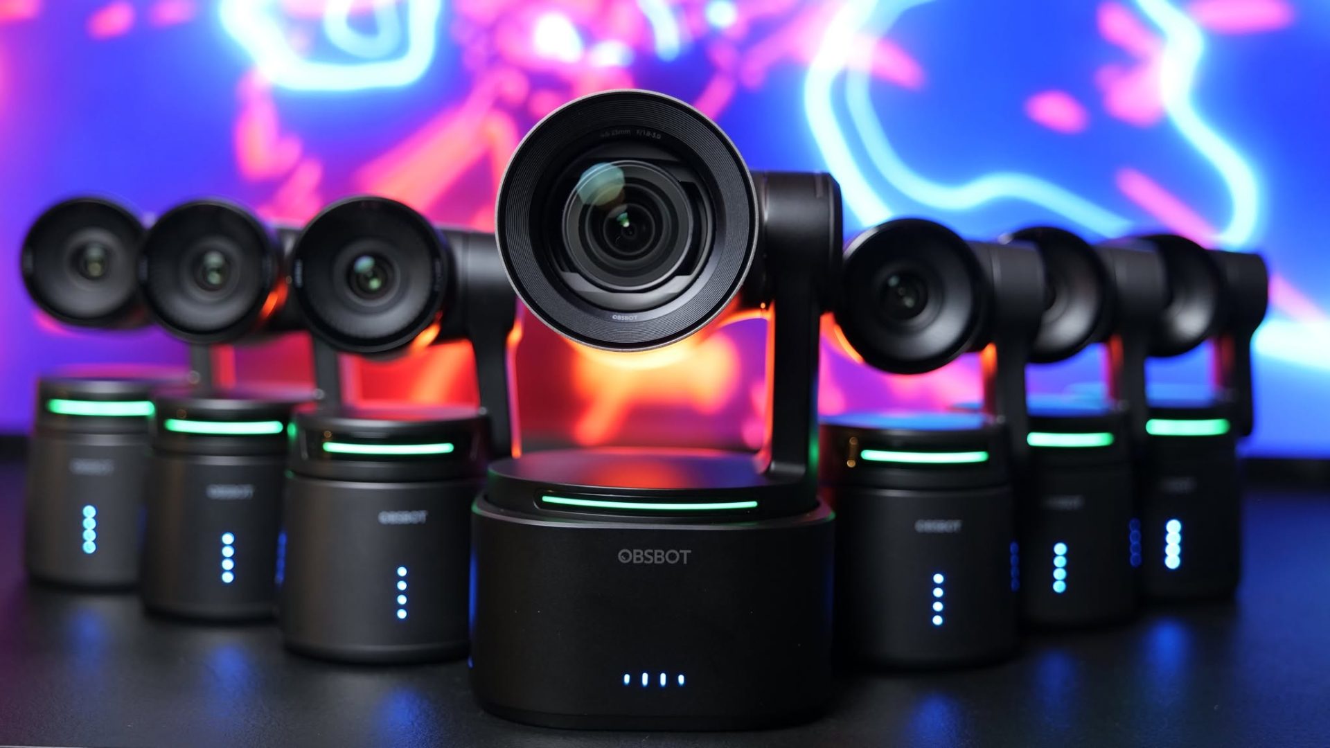 OBSBOT AI-powered camera for professional video production and high-quality live streaming setups.