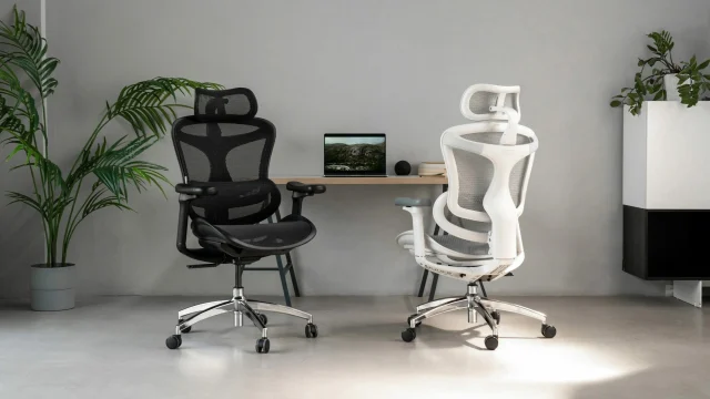 SIHOO ergonomic office chair in a modern home office setting, showcasing premium comfort and adjustable design features.