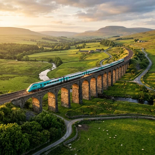 A Trainpal passenger using a mobile app to book cheap UK train tickets for affordable travel across the rail network.