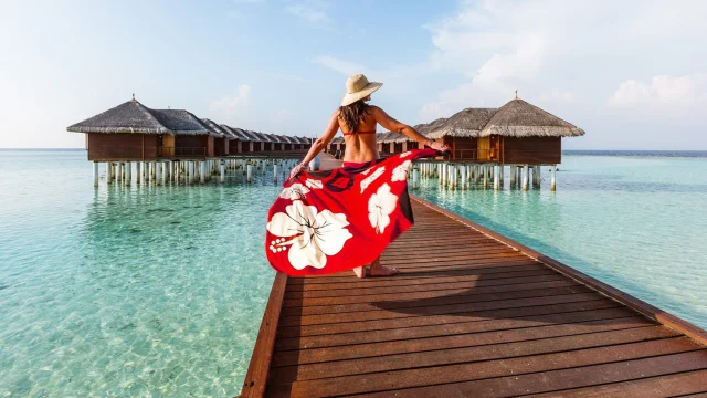 Virgin Atlantic Holidays travel package featuring a luxury beach resort and tropical ocean view for holiday bookings.