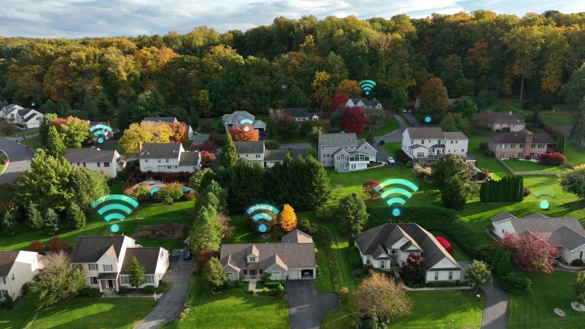 Highland Broadband fibre optic internet connection showing high-speed connectivity for home and business users.