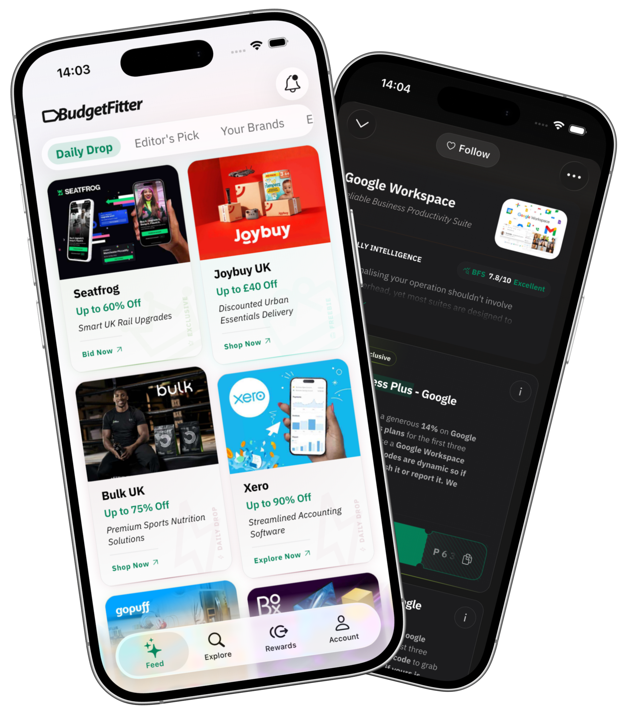 BudgetFitter iOS and Android Mobile App