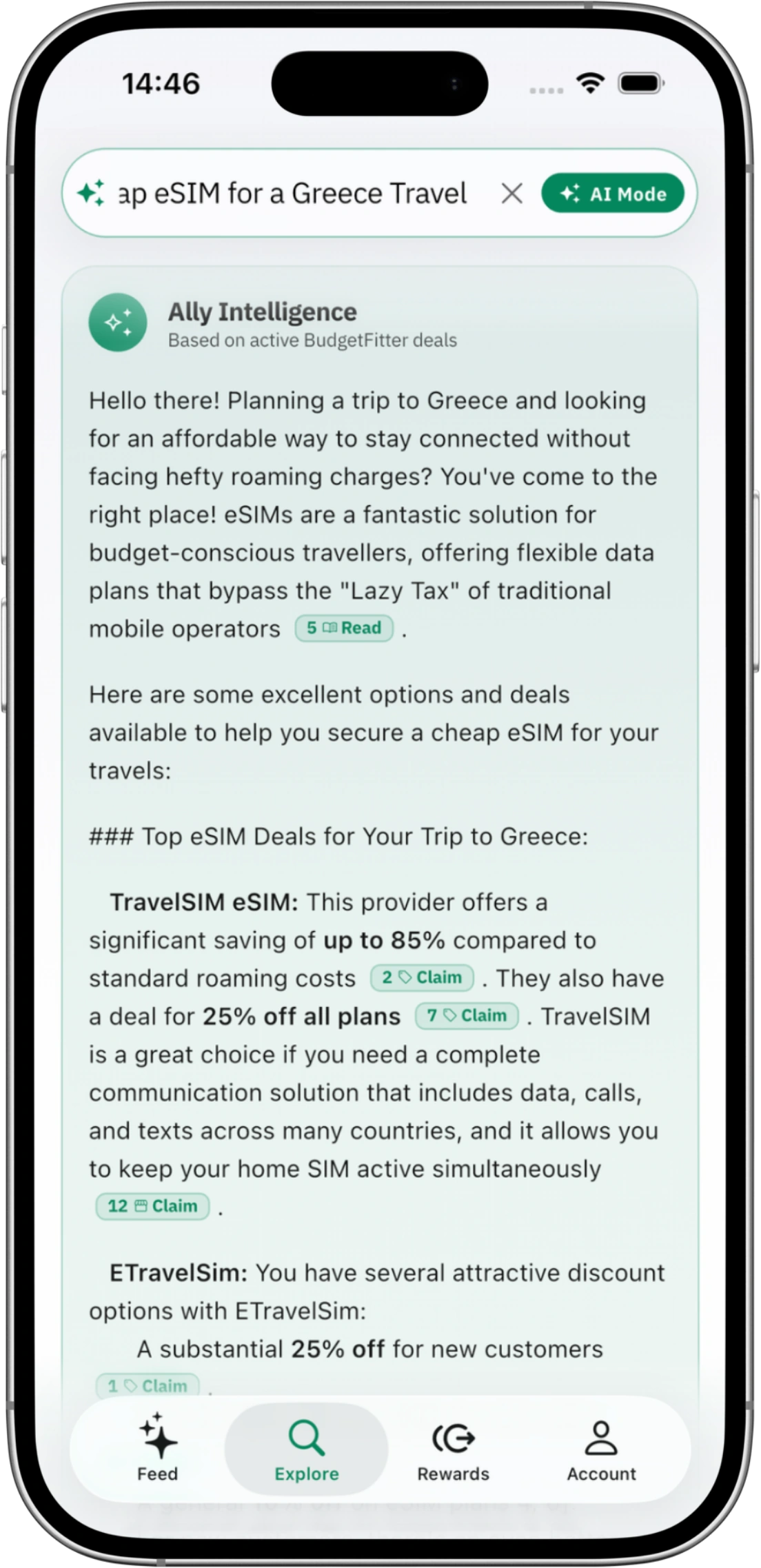 BudgetFitter On Demand AI Intelligence