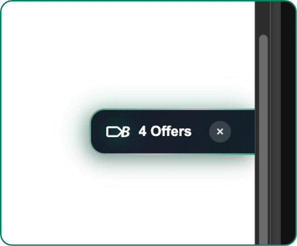 BudgetFitter Edge Pill Notification