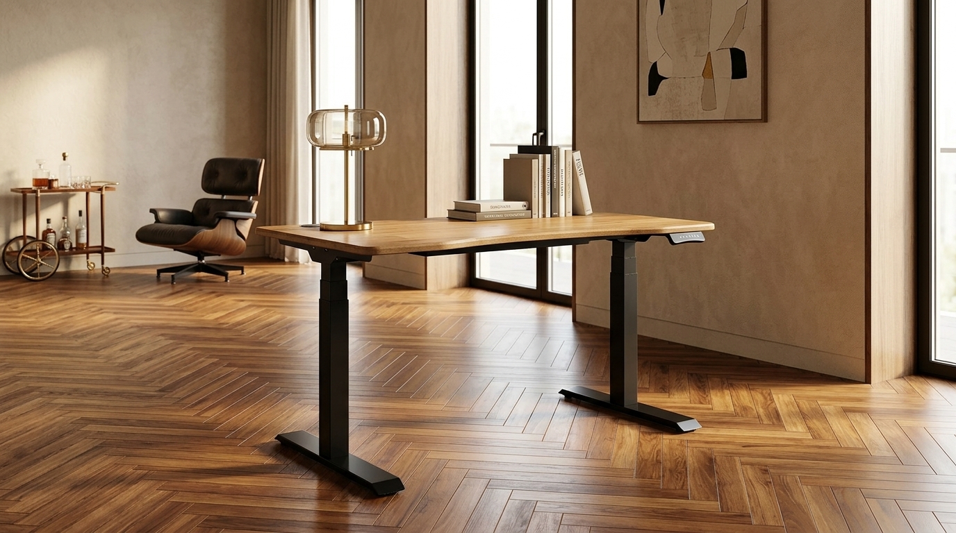 Secretlab MAGNUS Pro sit-to-stand desk with magnetic MAGPAD desk mat and cable management tray