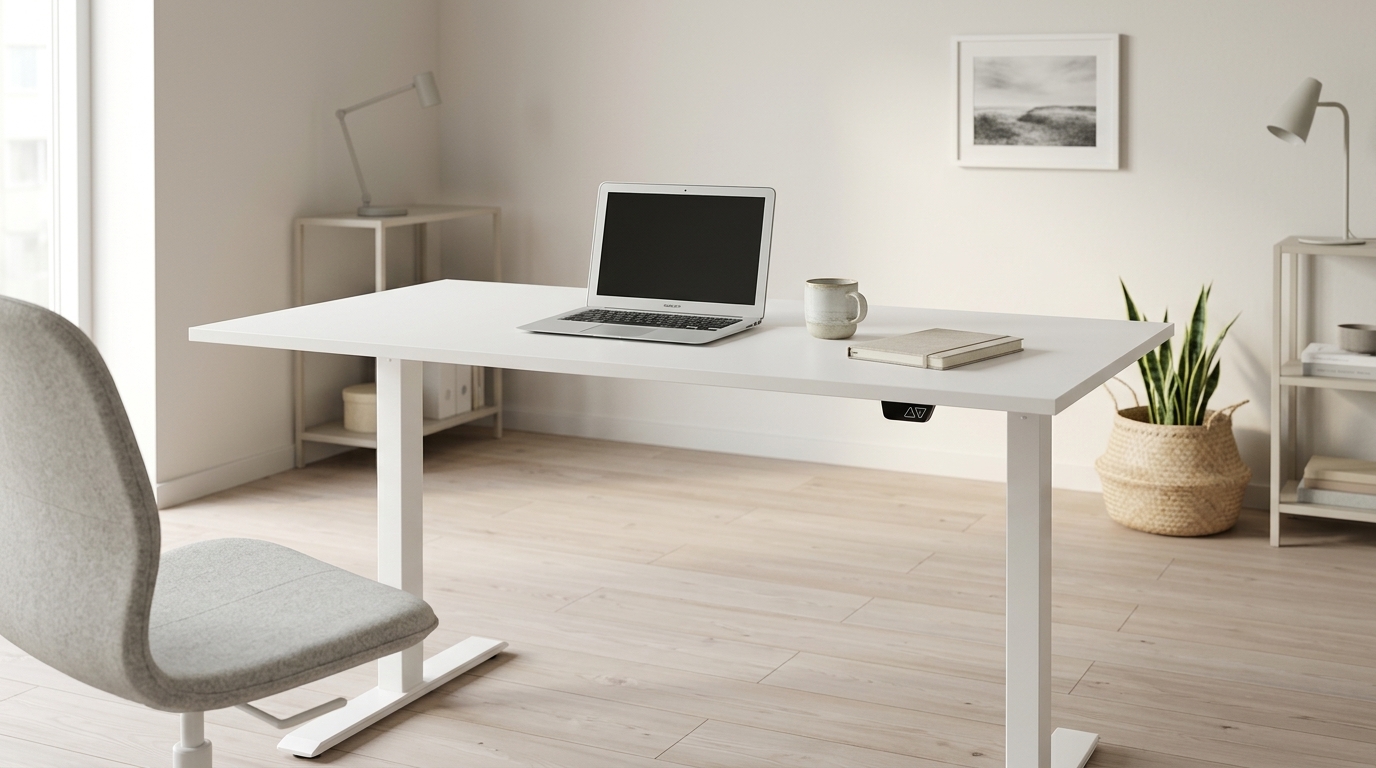 Secretlab MAGNUS Pro sit-to-stand desk with magnetic MAGPAD desk mat and cable management tray